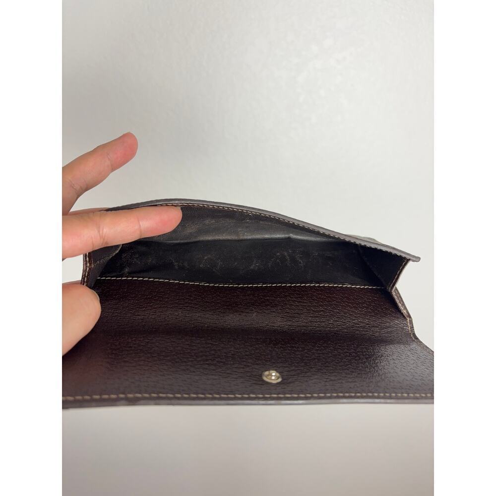 B82 Gucci GG Canvas Bifold Long Wallet‎ Monogram Authentic Maximalist Logo - Picture 5 of 14